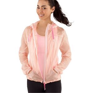 Lululemon Transparent-See Jacket in Parfait Pink Translu Size M